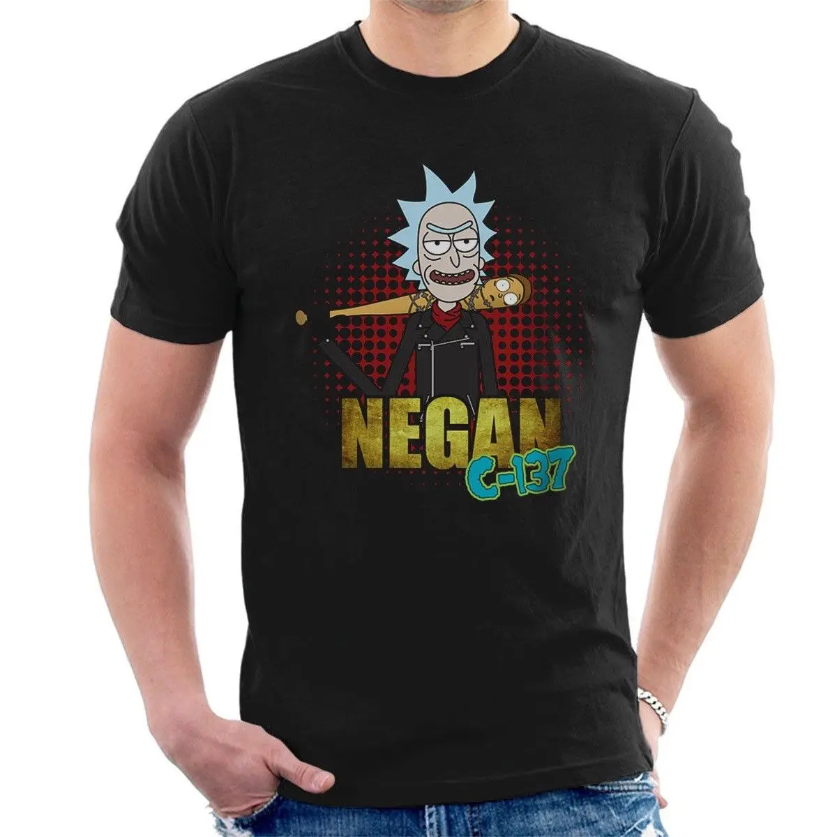 NEGAN C-137 футболка Рик и Морти TWD забавные Люсиль Ходячие мертвецы C19 | Мужская одежда