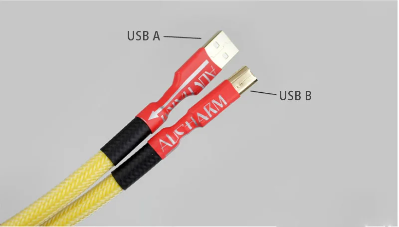 HiFi USB аудио кабель usb тип A штекер B штекер USB 2,0 кабель для декодера DAC звуковая карта кабель для передачи данных