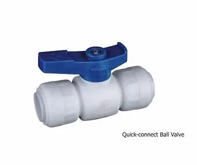 

POM Pipe Fitting Quick Connect Push Fit Ball valve Tube OD 25mm