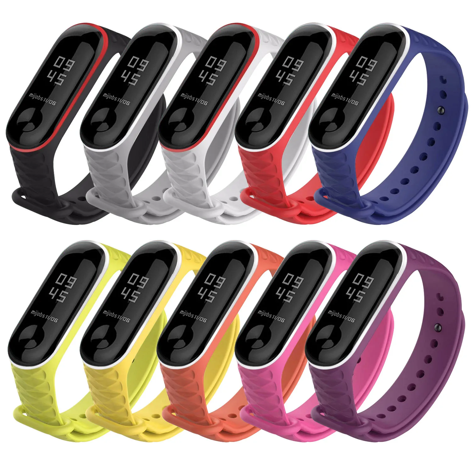 

Gosear 10PCS/Set Watchband Watch Band Replacement Wristband Wrist Strap Belt for Xiaomi Mi Band 3 4 Mi3 Mi4 Bracelet Accessories