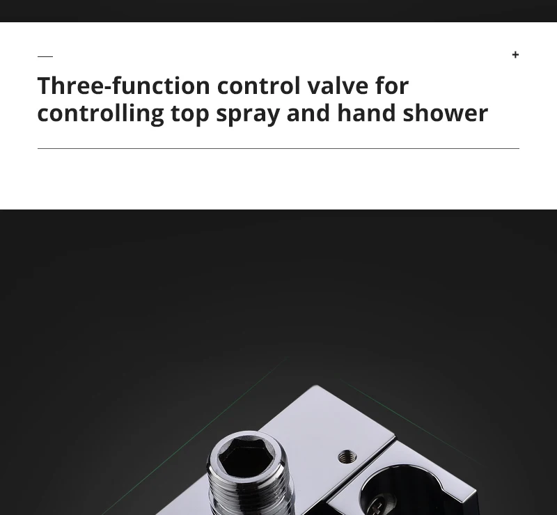 22 LED Shower System Rain And Waterfall Shower Head Water Saving Hand Shower Valve  Waterfall SPA Bath  Shower Faucets (18)