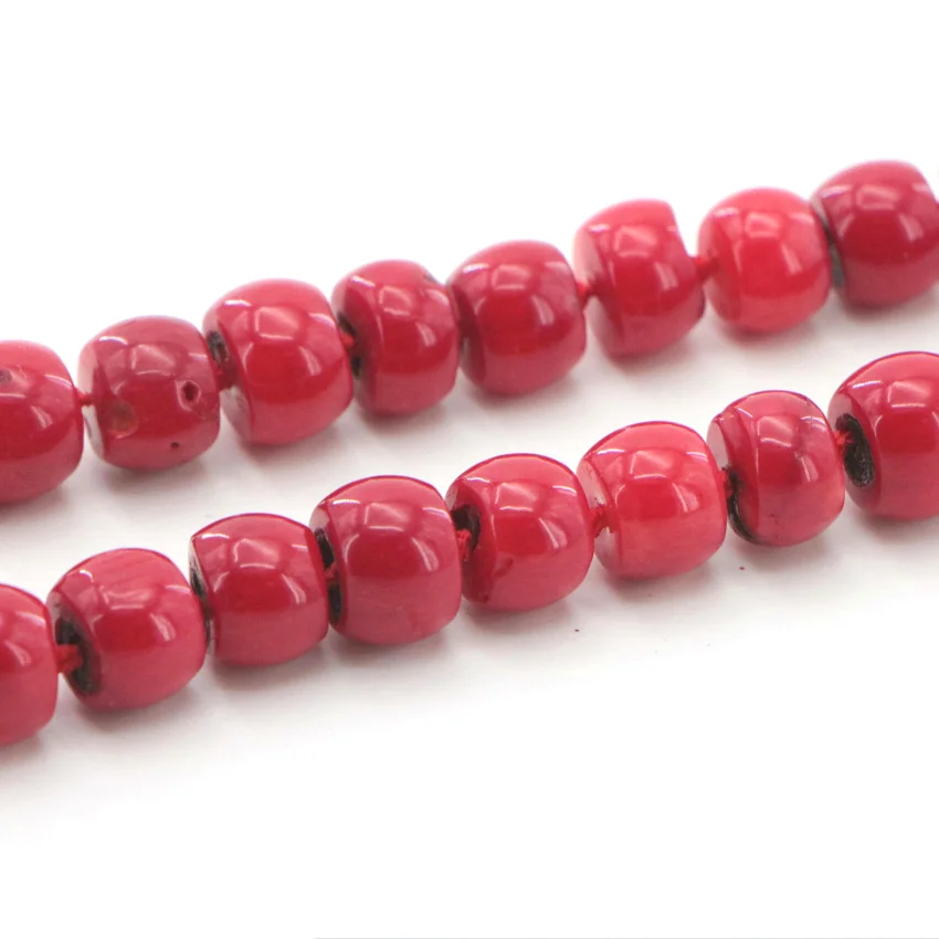 WUBIANLU Новая мода 10-12 мм натуральные красные морские кораллы бусы ожерелье Чокеры ожерелье s для женщин бижутерия горячая Распродажа, очаровательное