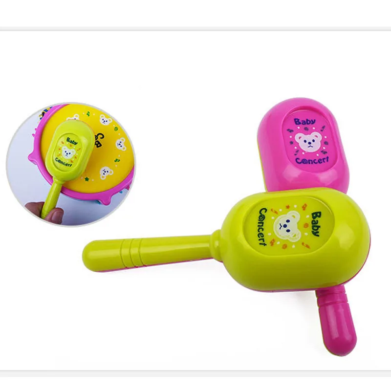 5 Pcs/Set Baby Kids Musical Instruments Boys Girls Roll Drum Trumpet Handbell Set Children Educational Toys Gifts YJS Dropship