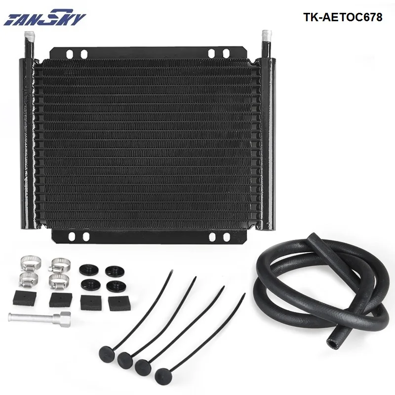 Derale 13503 19 Row Series 8000 Plate /& Fin Transmission Cooler Kit 20,500 GVW