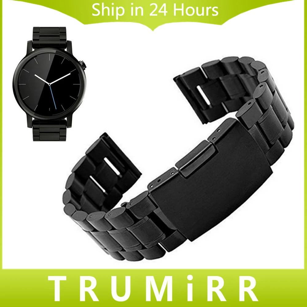 20mm Stainless Steel Watchband 42mm Smartwatch Metal Watch