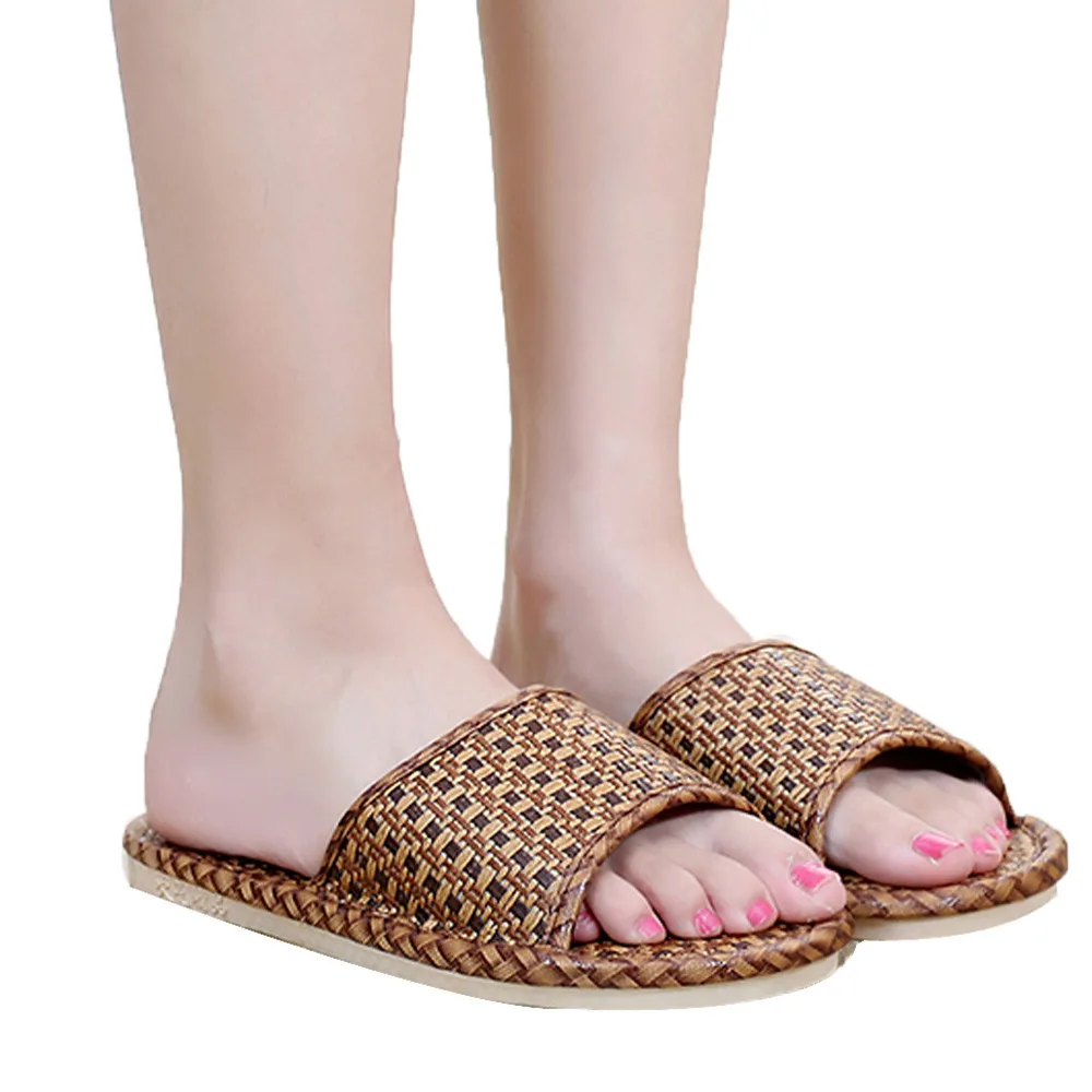 

Sleeper #401 2019 NEW FASHION Unisex Cane Household Shoes Slippers Platform Flops Casual Sandals Beach home casual Free Shipping