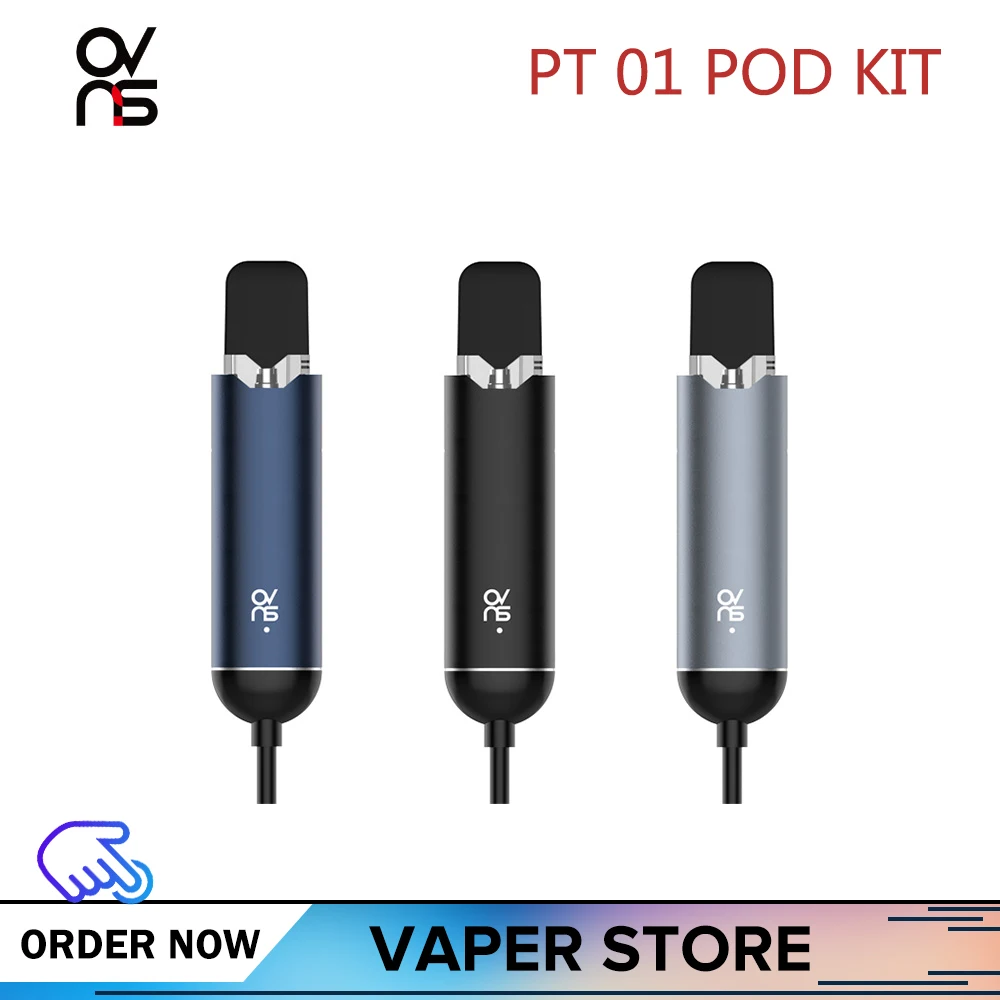 

Original Ovns PT 01 Pod KIT Vape With 0.7ml Cartridges Atomizer Electronic Cigarette VS Caliburn Pod Vaporizer