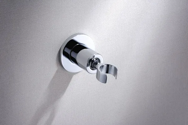 

Inspire Hand held Shower Faucet Holder Hook Pedestal Solid Brass Chrome Polish In Wall Toilet bidet Shattaf Bathroom AZPJ040