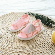 MHYONS2019 новые летние детские сандалии обувь для мальчиков модная обувь с открытым носком дышащая обувь для девочек пляжная