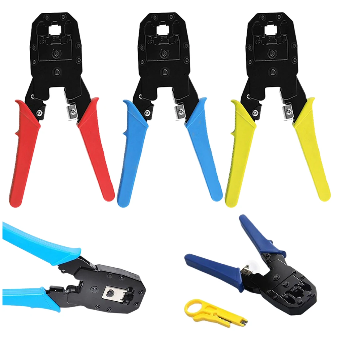 RJ45 RJ11 RJ12 CAT5 CAT5e Portable LAN Network Tool Kit Utp Cable Tester AND Plier Crimp Crimper Plug Clamp PC XXM8