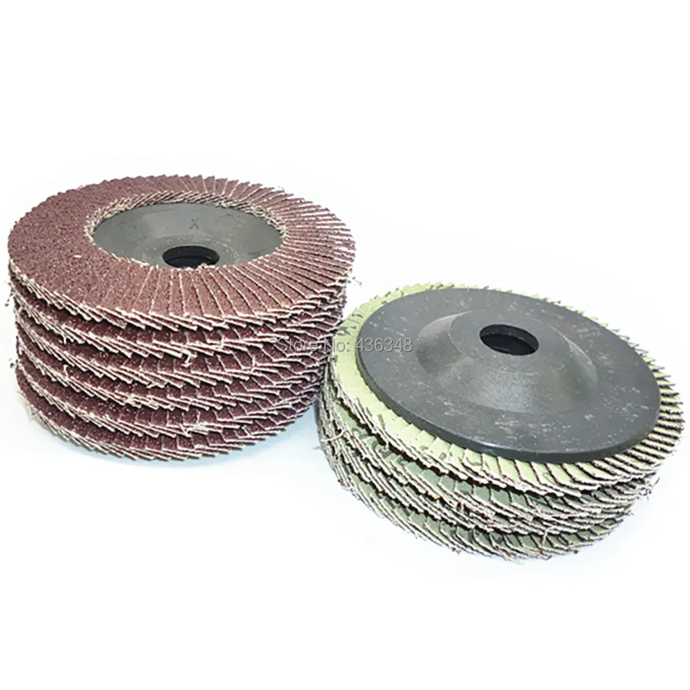 

10pcs Flap Discs Sanding 80 Grit Grinding Wheels Discs Flap Grinding Sanding Discs Angle Wheel Polishing Wheels 100mm*16mm 80#