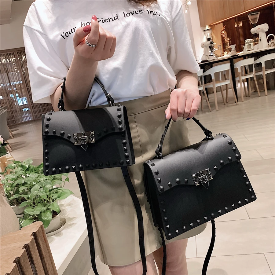 Fashion Rivet Design Shoulder Bags for Women Luxury Brand Small Leather  Totes 2023 Trendy Handbags and Purses Lady Crossbody Bag - AliExpress