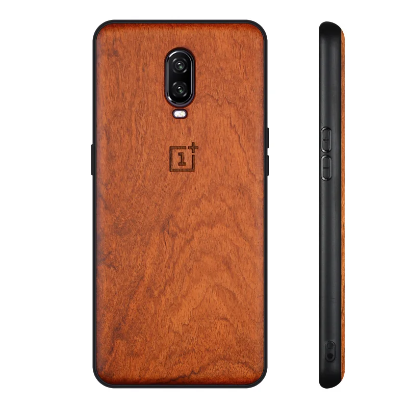 Резной розовый деревянный чехол для телефона Oneplus 6T цветок деревянный Oneplus One Plus 6T чехол 1+ 6T 6,41"