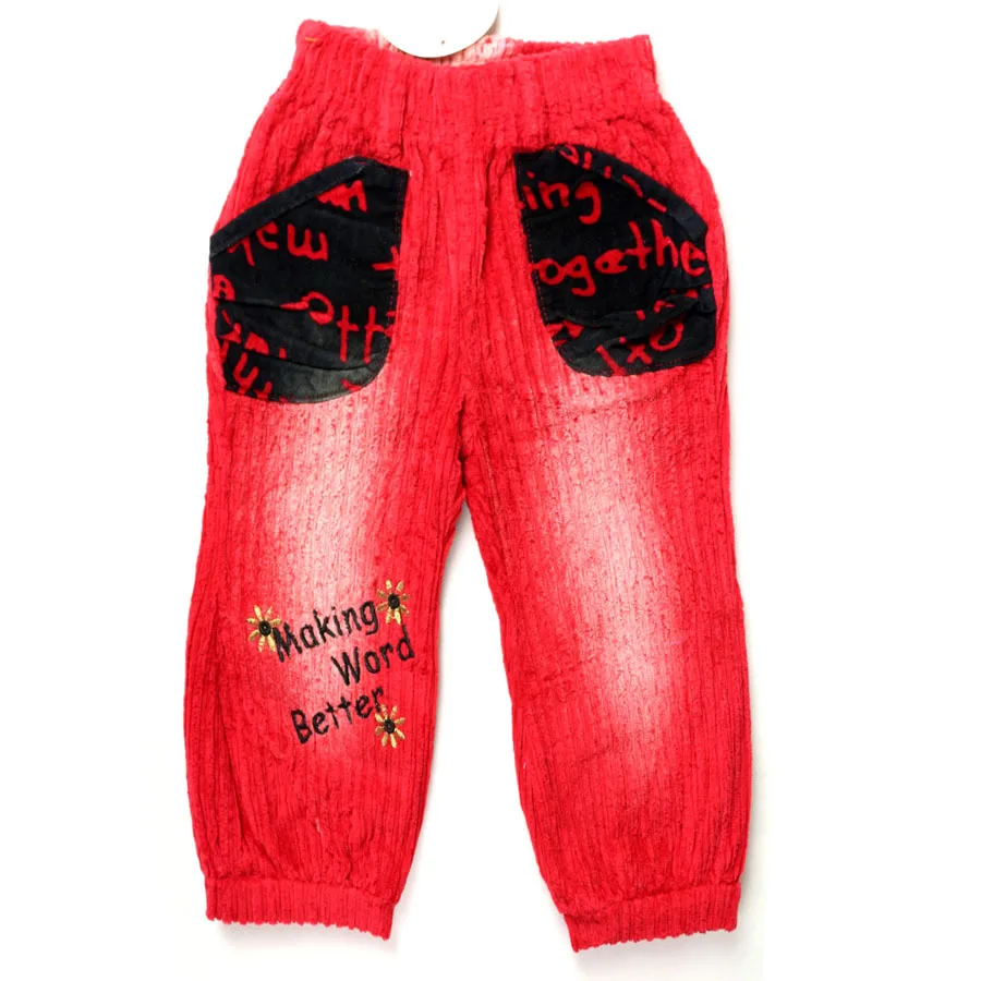 Buy Girls red Bloomers Teen outerwear Trousers letters