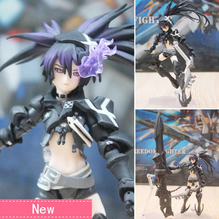 

Anime Black Rock Shooter PVC Action Figure Collectible Model doll toy 15cm figma SP-041