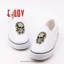 

Free Shipping New 2017 Fashion Women Canvas Shoes Slower Suger Skull Punk Casual Shoes Spring Summer Shoe For Female Hot Sale