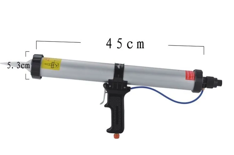 Новый 15 дюйм(ов) 600 мл колбаса пневматический Пистолеты для силикона Стекло Пистолеты для склеивания Air резиновая пистолет Герметики