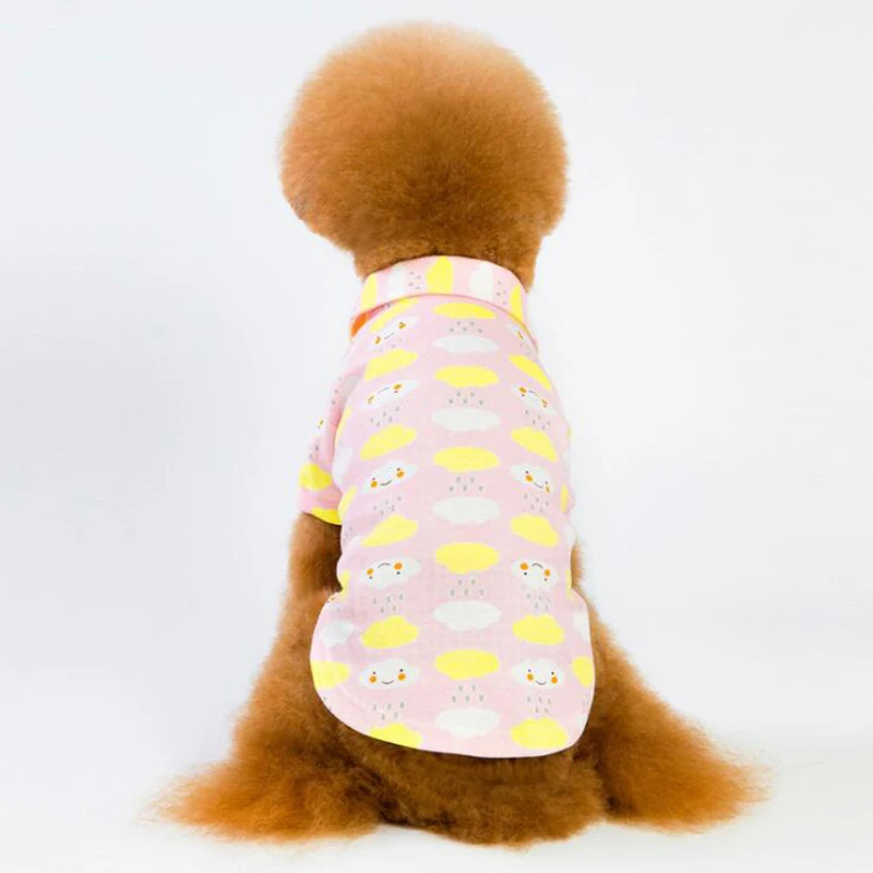 

Yorkshire terrier clothes dog shirt cotton fresh printing dog shirts in dog clothing camisa perro pomeranian dog clothes