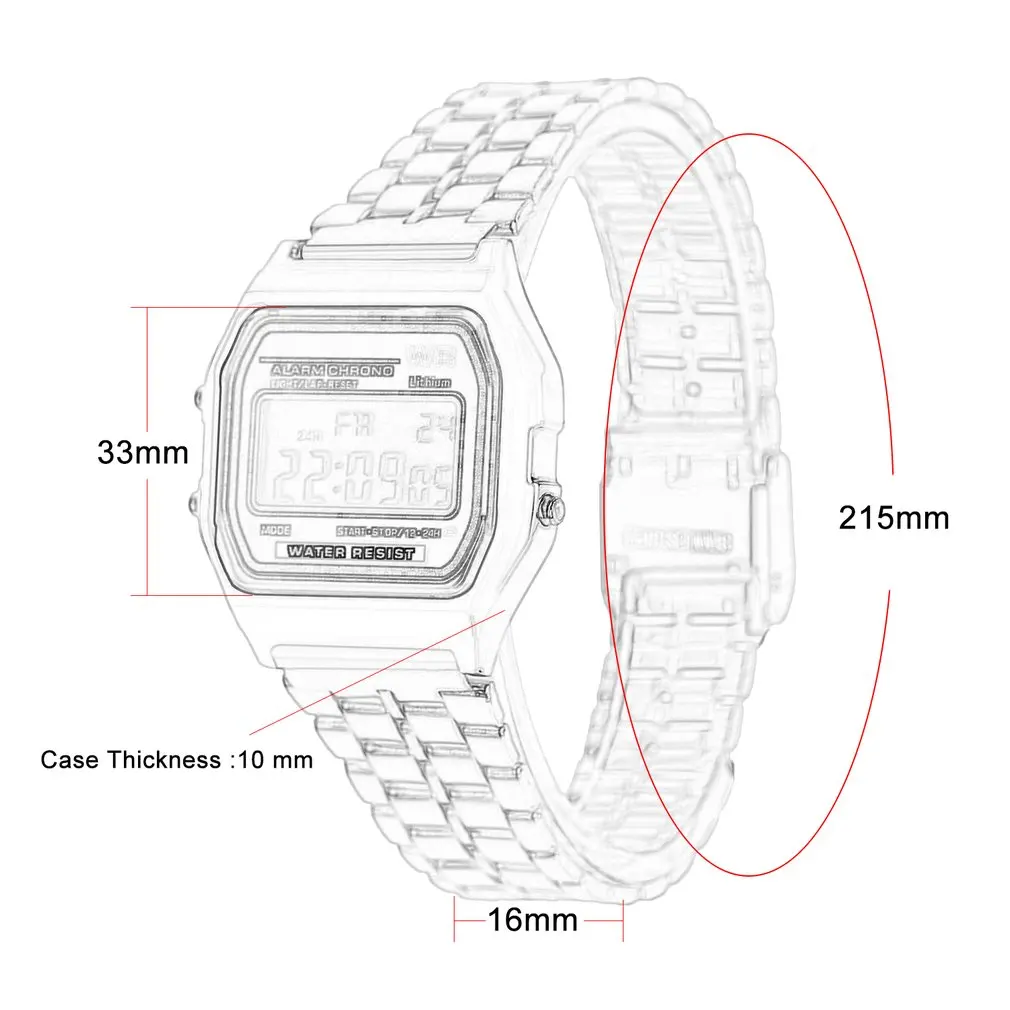 Винтажный светодиодный цифровые водонепроницаемые часы стальной ремешок кварцевый браслет Золотое Платье наручные часы для мужчин и женщин спортивные путешествия подарки