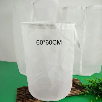 

60*60 CM FILTER BAG FOOD GRADE STRAINER BAGS FOR BEER FRUIT WINE MAKING TEA COFFEE SOY MILK BUCKET FINE FILTER STRAINING BAGS