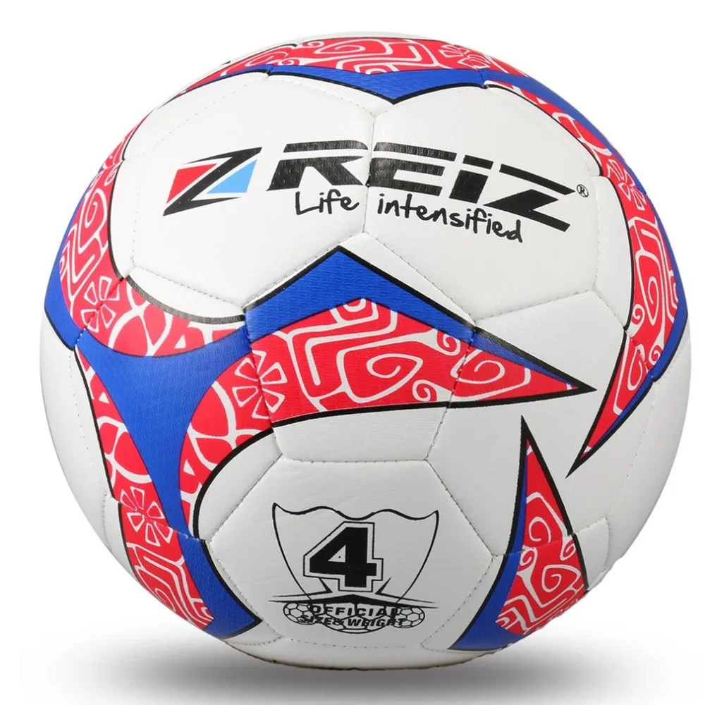 

REIZ 20CM 4# Soccer Circumference Hit Color Football Training Balls Anti-Slip Seemless Match Training Competition Ball