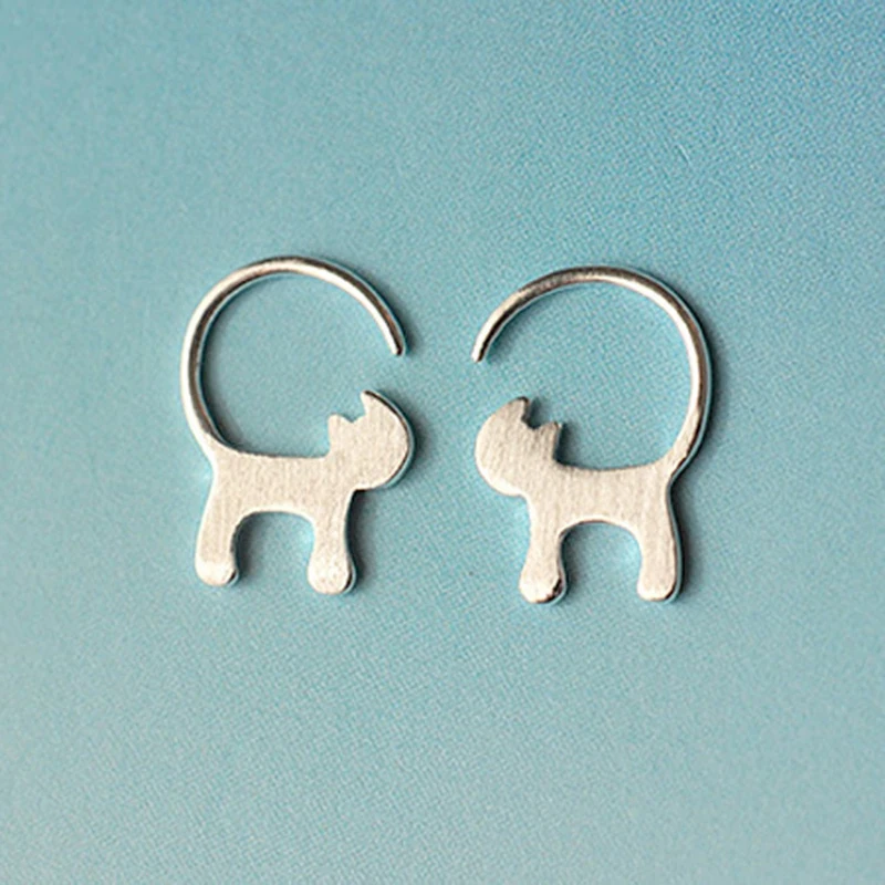 Женские серьги гвоздики из серебра 925 пробы с длинным хвостом|Серьги-гвоздики| |