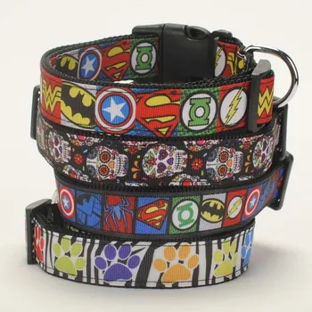 

1"25mm cartoon pattern printed Dog Collar,1 inch Dog Collar 2 size avaiable
