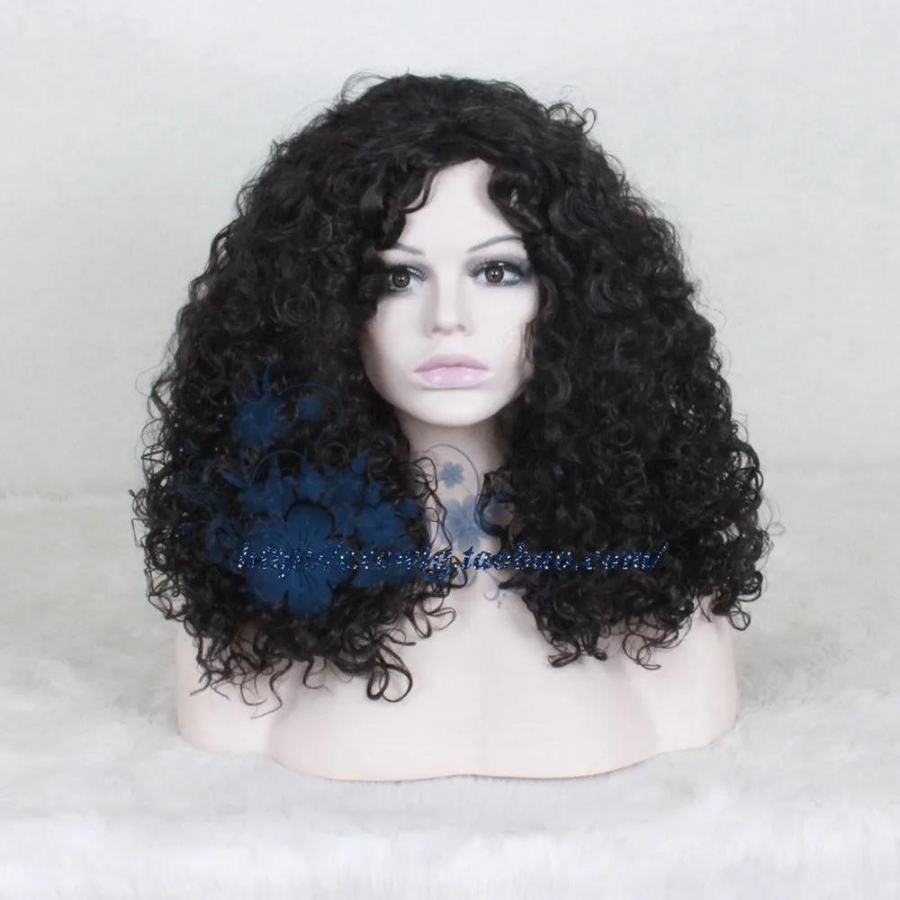 

Adult Halloween Black Cosplay Wig Punk Afro Hair Fashion Christmas Cos Hair for Men Women