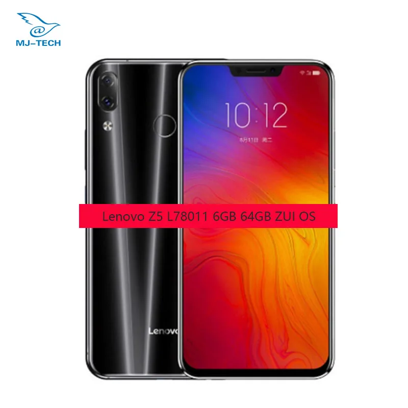 

Lenovo Z5 L78011 6GB 64GB ZUI 3.9 6.2 inch 2246x1080 Snapdragon 636 Octa-core AI Dual Camera 2.5D Screen 4G mobile phone