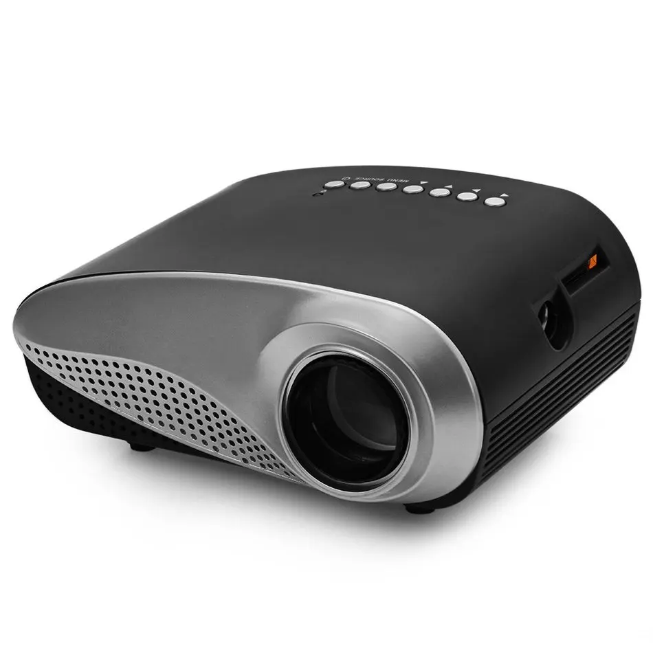 H60 Портативный Мини Проектор Домашний Кинотеатр LED LCD 480*320 P USB VGA Видео Proyectores SD Card DC