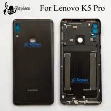 Черный 6,0 дюймов для lenovo K5 Pro L38041 задняя крышка батарейного отсека Корпус задней части стекла