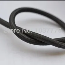 Новое поступление ретро провод плетеный провод для люстра черный цвет винтажный кабель для лампы