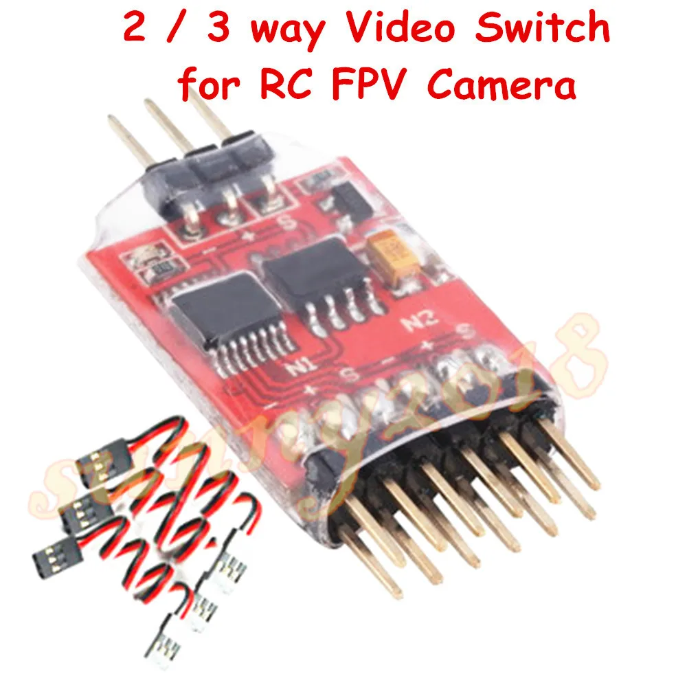 Rc Fpv Camera 3 Channel Video Switchover Module 2 / 3 Way Vide Switch