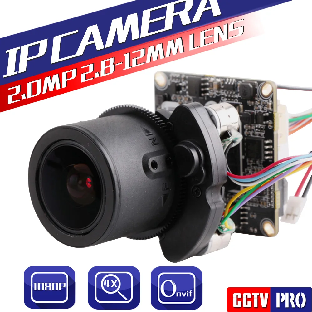 

2MP IP Camera Module 1/2.8" SONY CMOS IMX322 +Hi3516 With Auto Iris Motorized 2.8-12mm Lens,4x Optical Zoom,Network CMS/P2P View