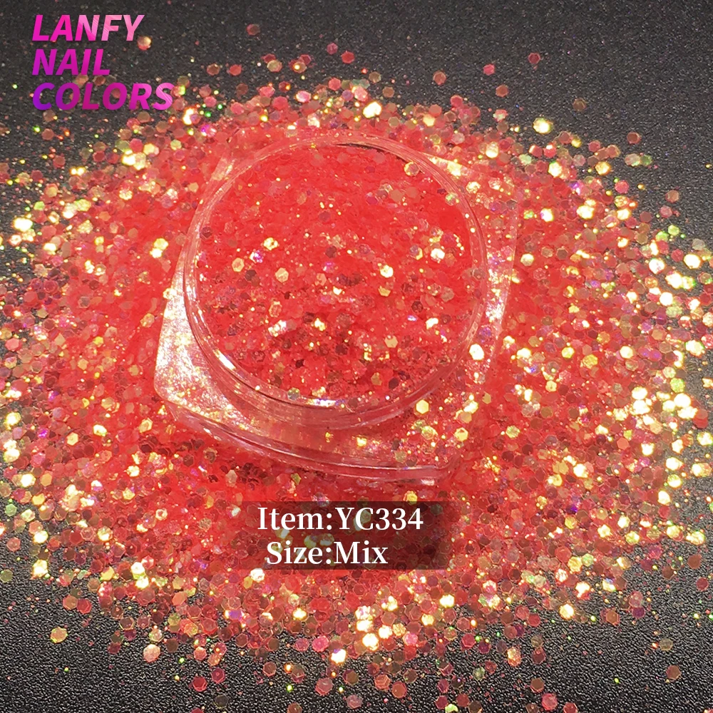 Rosa com Roxo-luz Cor das Unhas Americano Fantasia Iridescentes Glitter Faça Você Mesmo Casa Decoração Artesanato Yc337a Mix 10 Brilho p unha