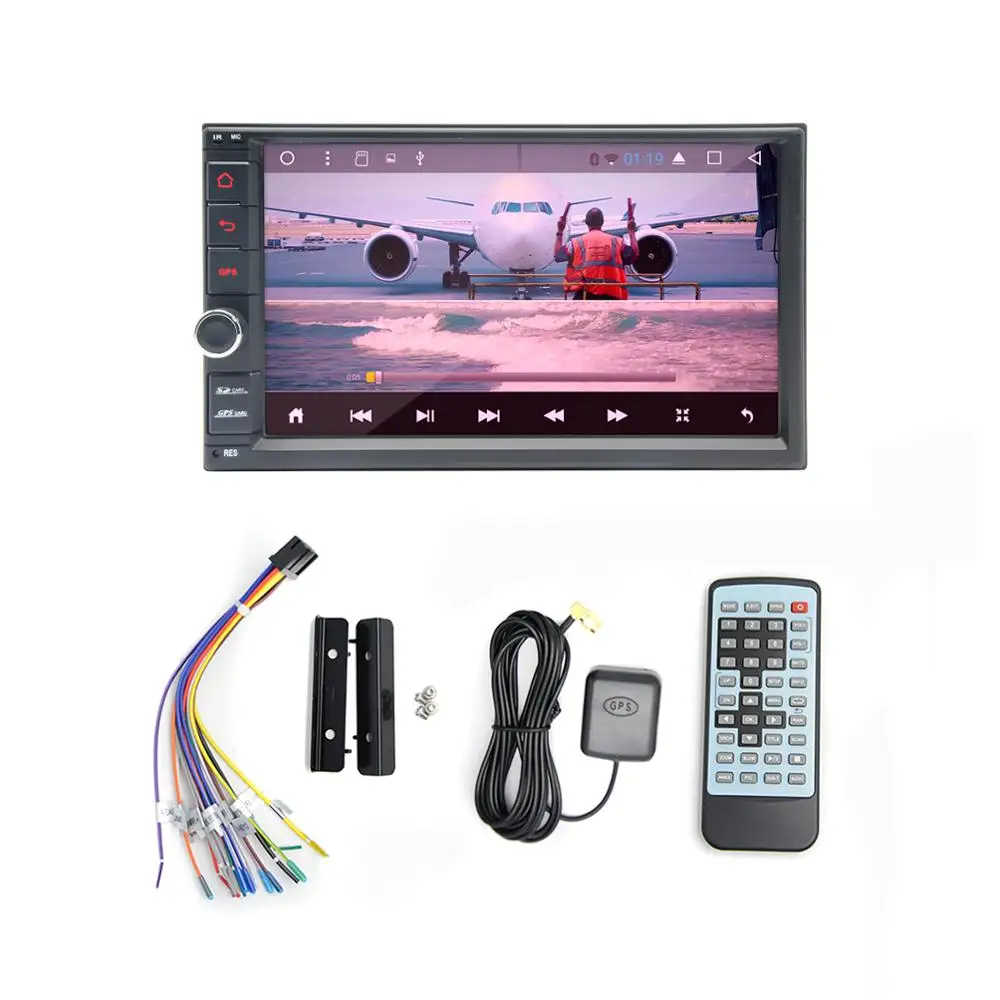 Excellent 2 din Car DVD GPS universal Android 7.1 double 2din Audio 7