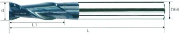 

Carbide Inch size end mills 15/32*3/4*D1/2*2L*3F HRC45-50 TiAlN Coating