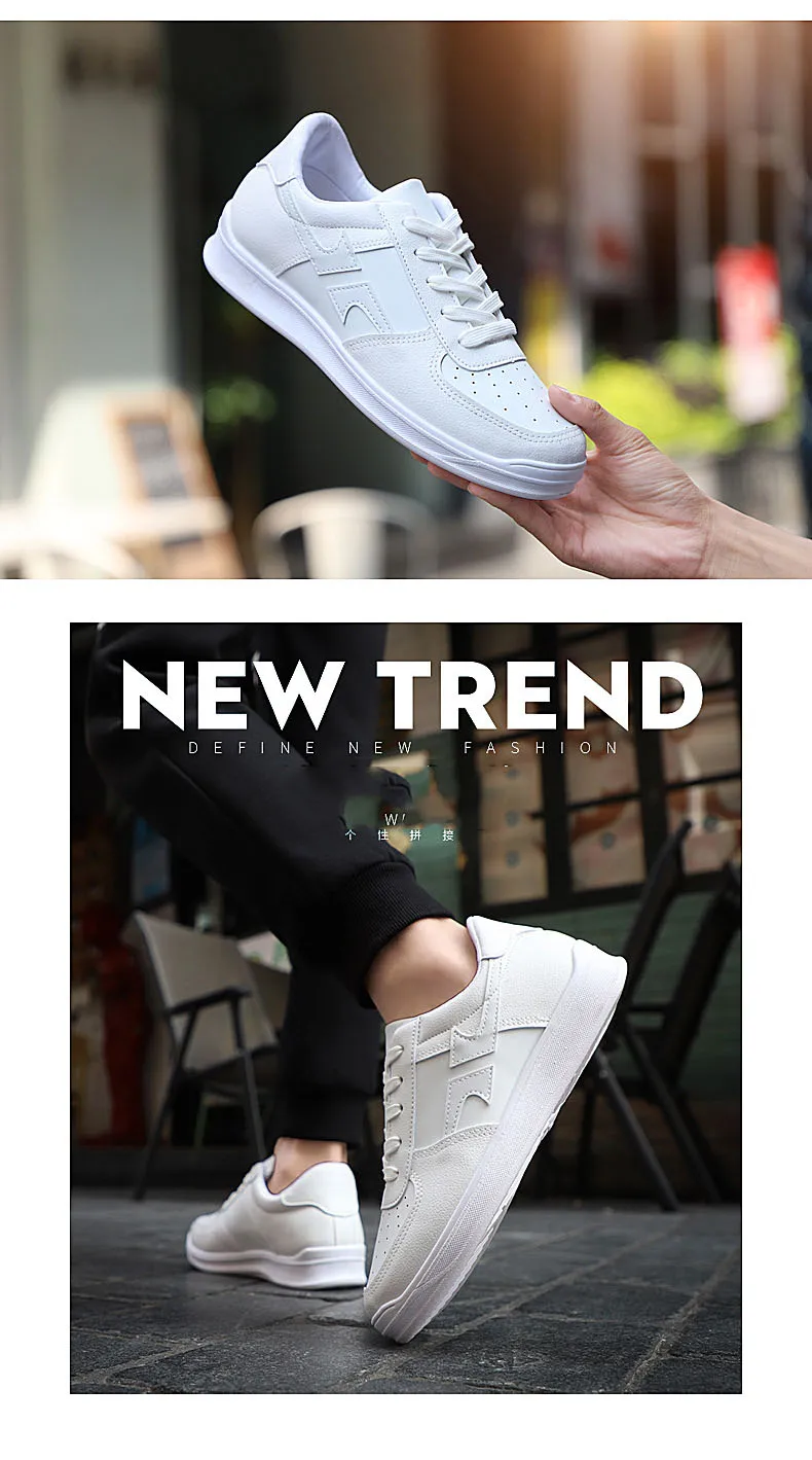 2018- spring and autumn- fashion- brand youth- sneakers -men's shoes -trend wild white shoes- casual color board shoes men (3)