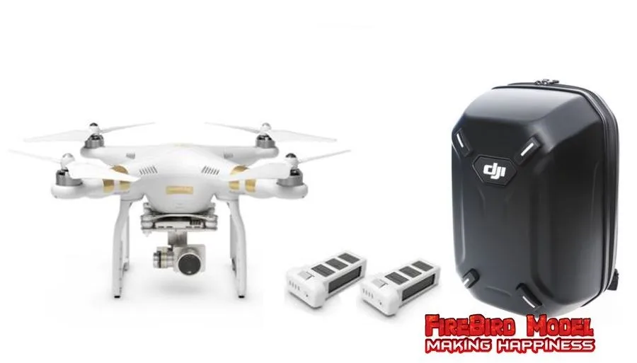 DJI Phantom 3 Advanced/Professional With 2 Extra Battery And Hardshell Backpack Buildin 4K HD Camera,GPS System,FPV Live HD View
