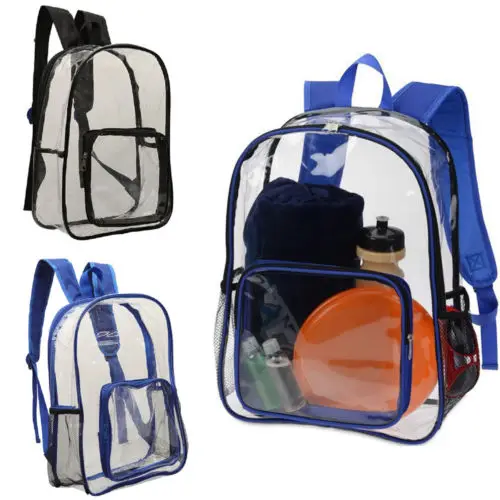 Новые ПВХ путешествия Для женщин рюкзак Прозрачный школы на молнии для хранения сумка рюкзак