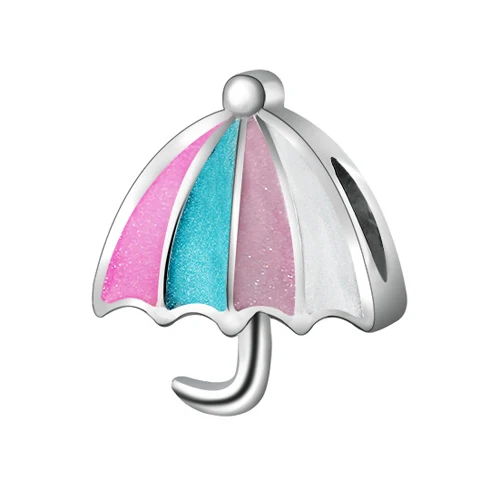 Maxi Small Enamel Cute Umbrella Charms Beads Fit Original Pandora Bracelets &amp Bangles for Women New Arrived DIY Making Perles | Украшения