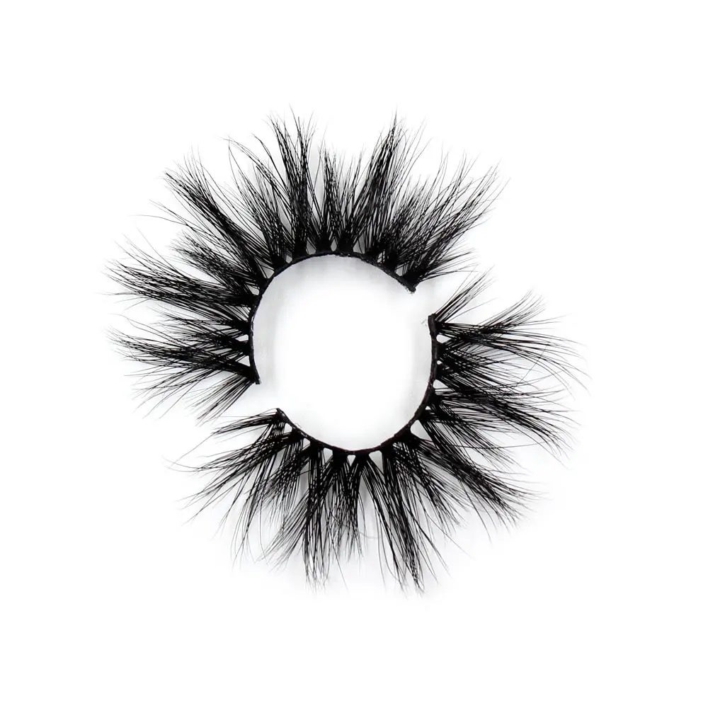 LEHUAMAO 25mm Eyelashes 3D Mink False Eyelash Long Wispy Fluffy Curly Lashes Cruelty Free Natural Lash Dramatic False Eyelashes - Цвет: G01