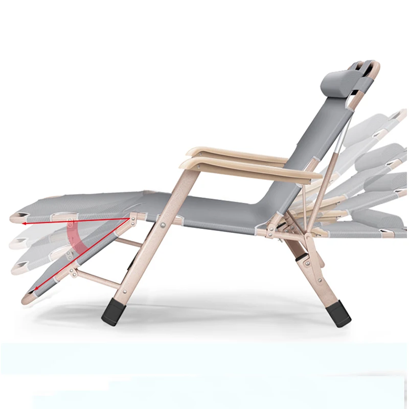 

Wuxibao folding chair lunch break siesta bed backrest chair lazy beach home leisure multi-function portable