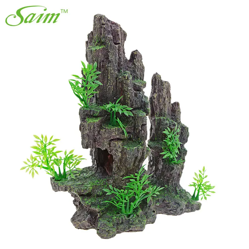 Saim Декор для аквариума Rockerys украшения украшение Acuario каучуковая пещера каменное