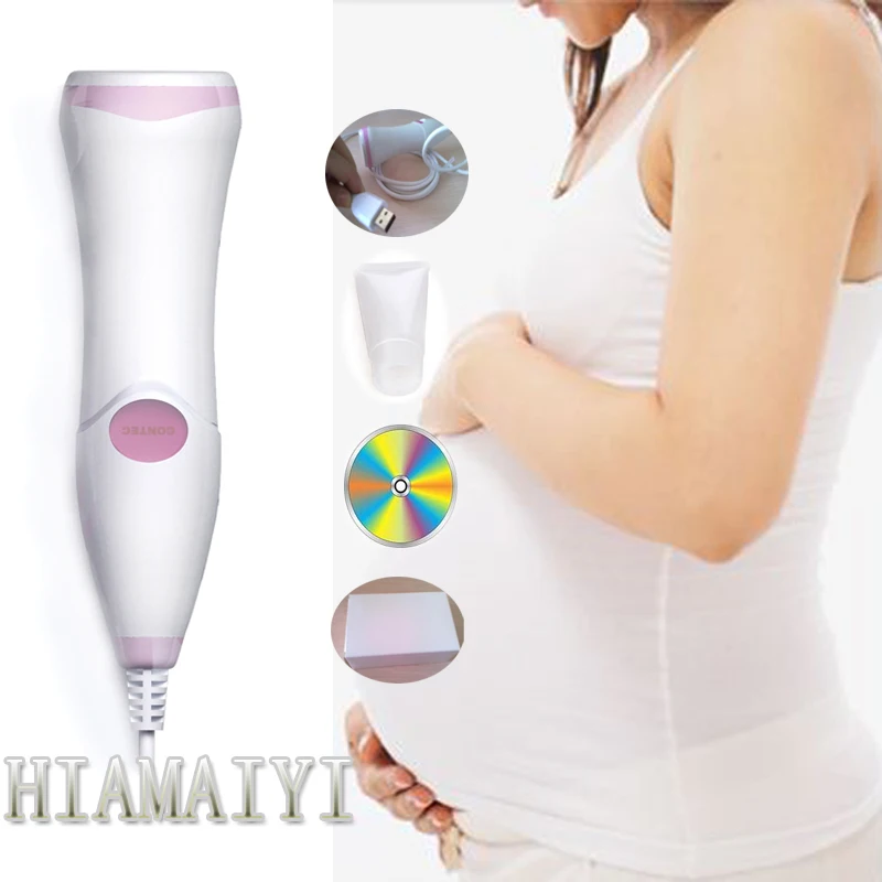 

PC Based Pocket Fetal Doppler Mini Size FHR Wave Display Fetal Heart Rate Monitor USB Port Computer Viewer with Alarm Function