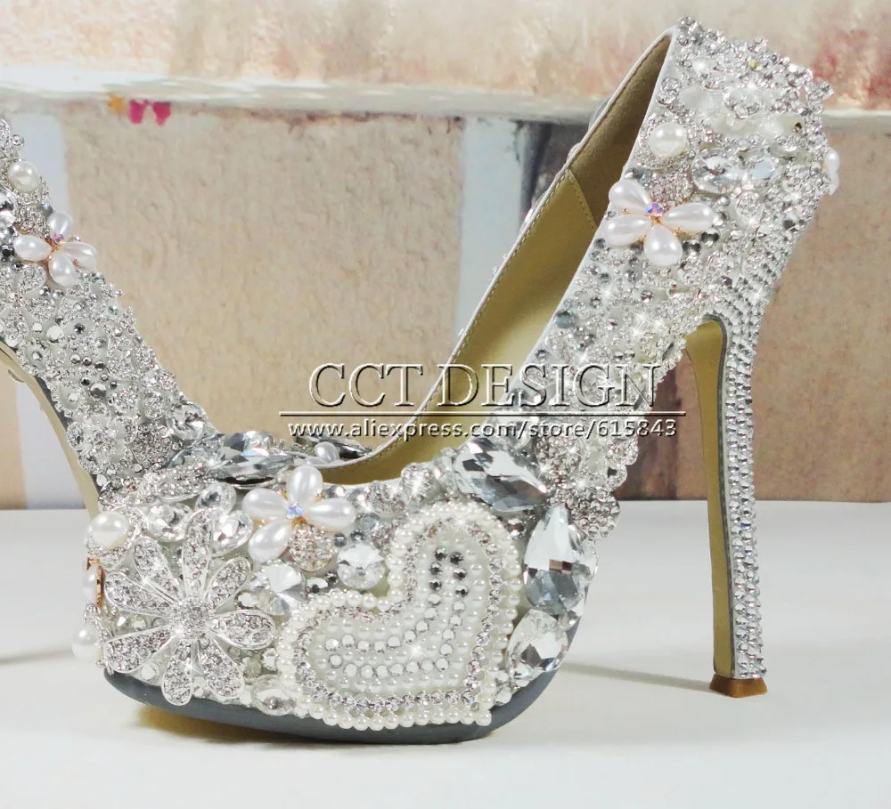 hart crystal embellished evening shoe