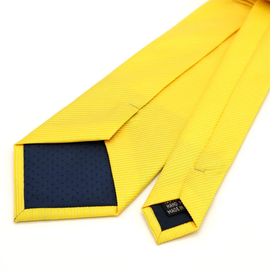 Модные классические 8 см желтые, красные, синие одноцветные галстуки для мужчин Gravatas тканый галстук, жаккардовый галстук для свадьбы