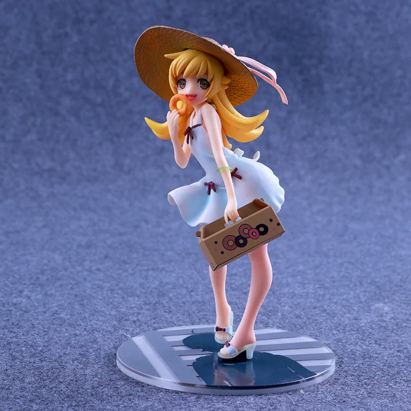 Anime Monogatari Nisemonogatari Oshino Shinobu PVC Figures Toys Super Kawaii Girl Figuras Dolls Gift 18cm  (2)