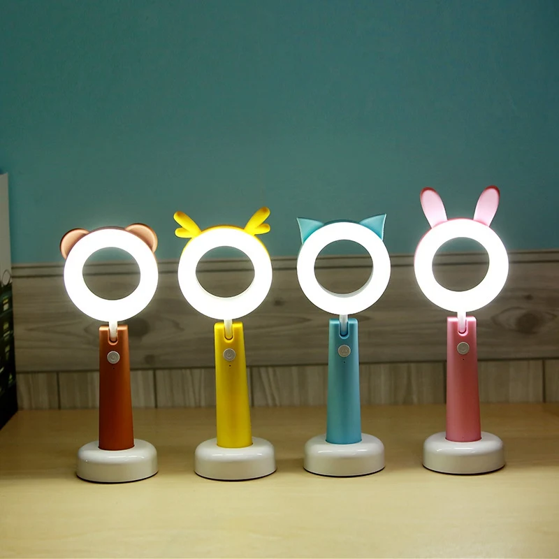 Pet LED Table Lamp USB Charging Eye Protection Desk Lamp Cute Cartoons Adjustable Children Room Bedroom Decor Reading Desk Lamp (3)