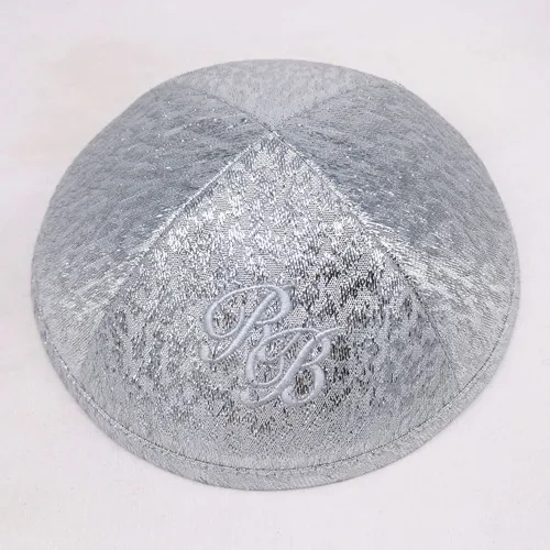 Вышивка и отпечаток для люрекса 19 см Kippot Kippa yarmulke Kipa еврей Кепка kippah kullies шапочки еврей шляпа-Кепка с черепом - Цвет: 19cm 281TS1